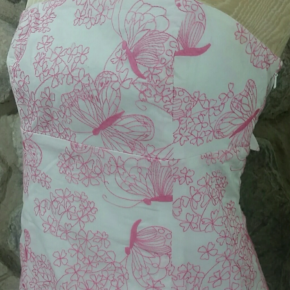 🦋💕Gorg Lily Pulitzer Pink & Butterfly Glinda vibes Dress - Picture 4 of 4
